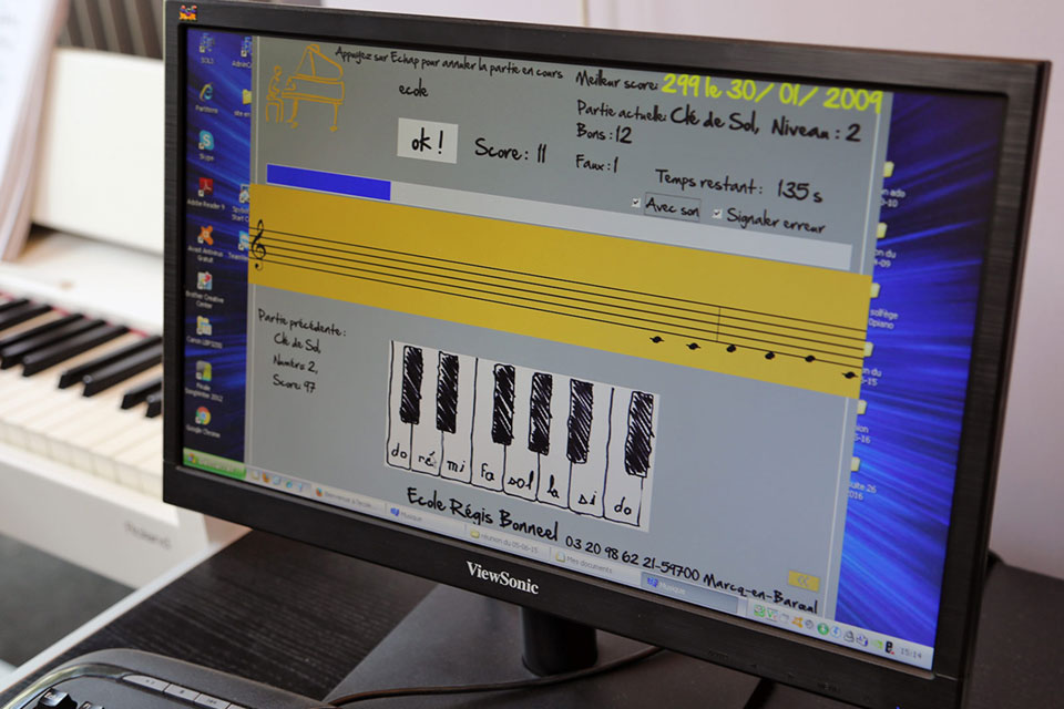 Logiciel dédié à l'apprentissage du solfège